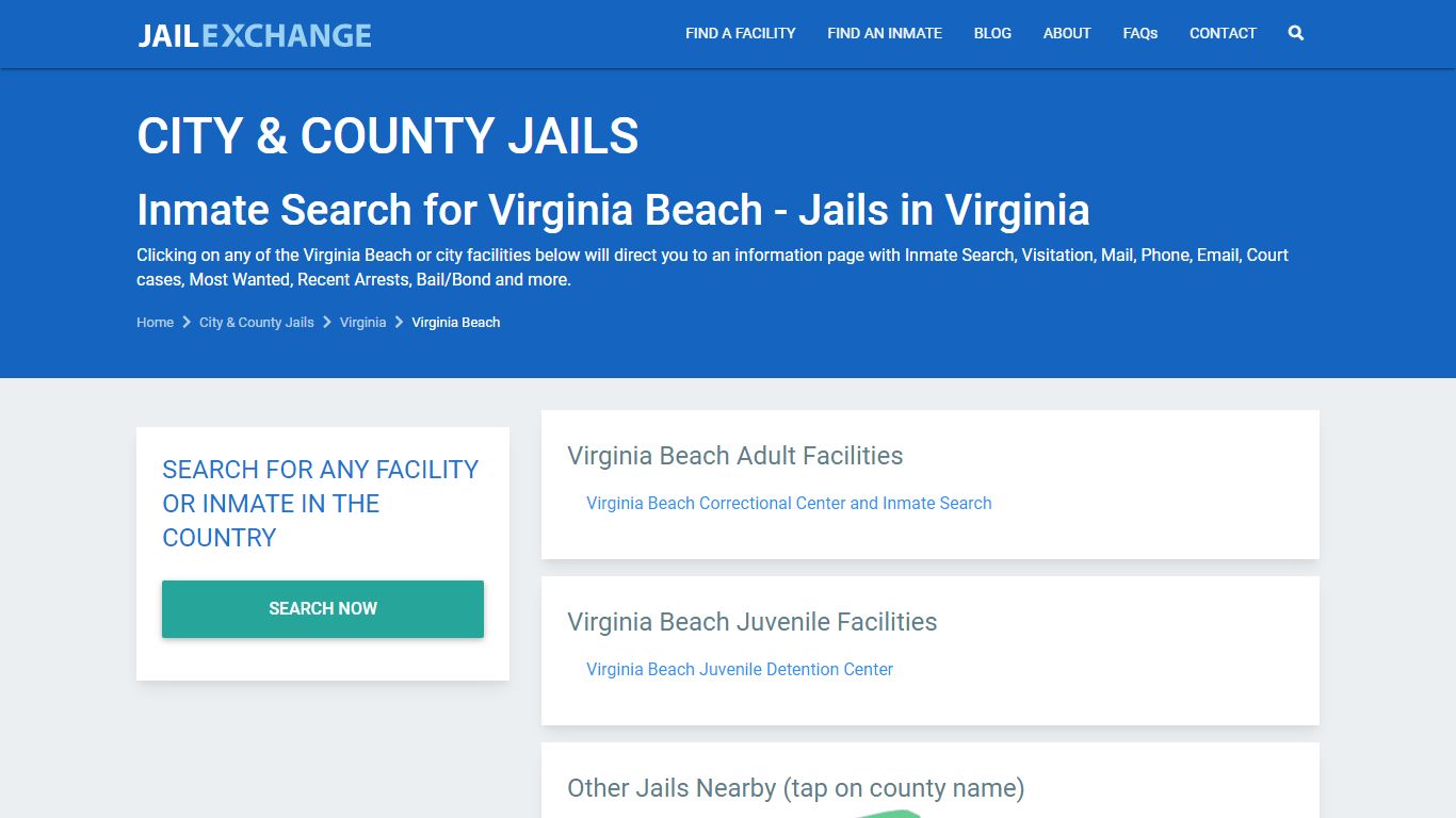 Inmate Search for Virginia Beach | Jails in Virginia